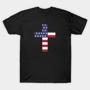 American Flag Cross T-Shirt